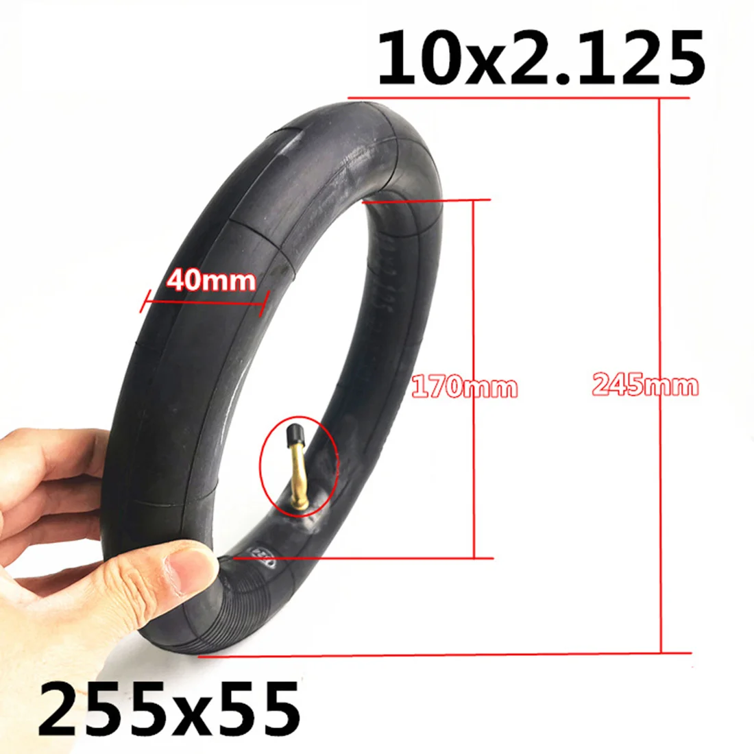 255x55 Children\'s Bike Tire Three-Wheeled Baby Hand Push Inner And Outer Tire Accessories Butyl Rubber Tyre Durable Cycling Part