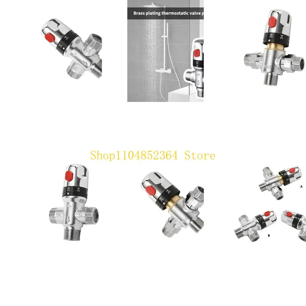 

652f латунные термостатические смесительные клапаны легкие клапаны управления температурой установки для домашней ванной комнаты