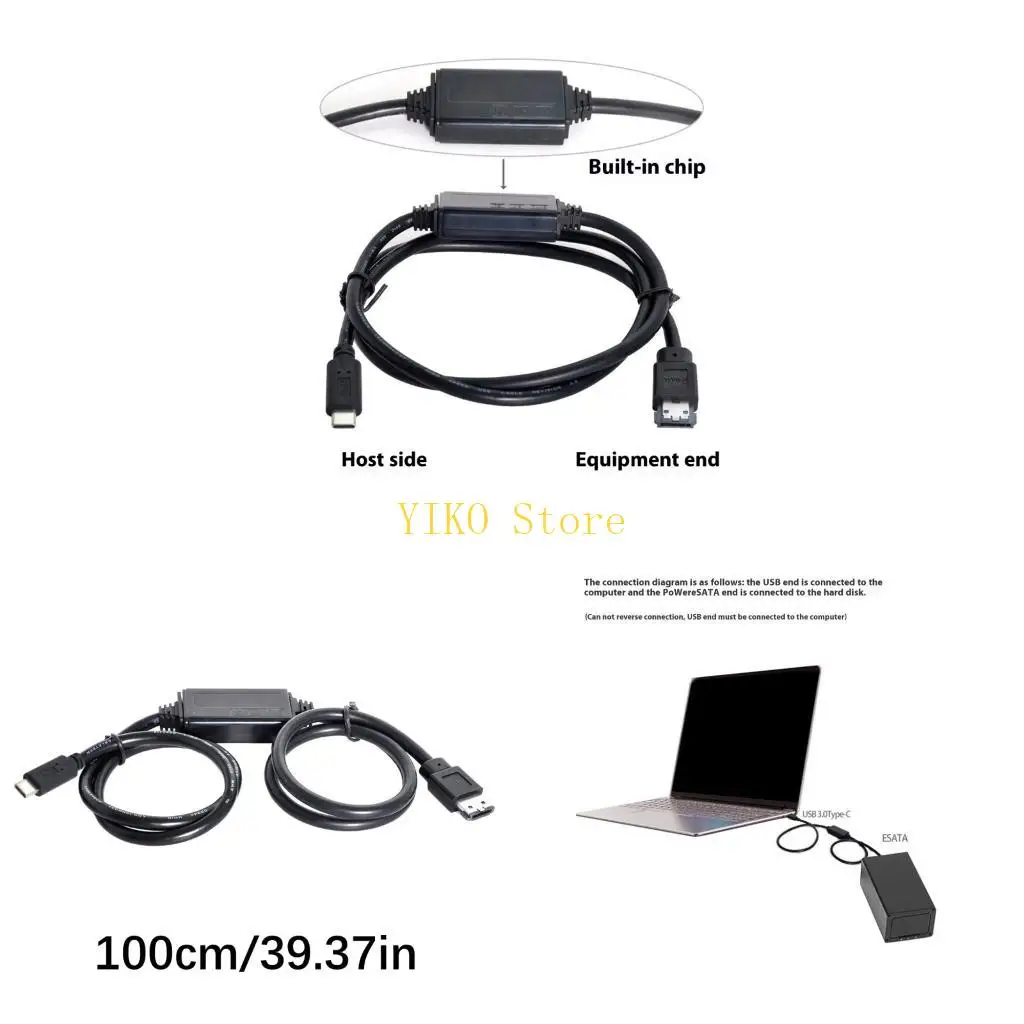 

K32C ESATA в USB C CABLE USB TYPE C MALE HOST в ESATA ESATAP HDD -кабель для ноутбука