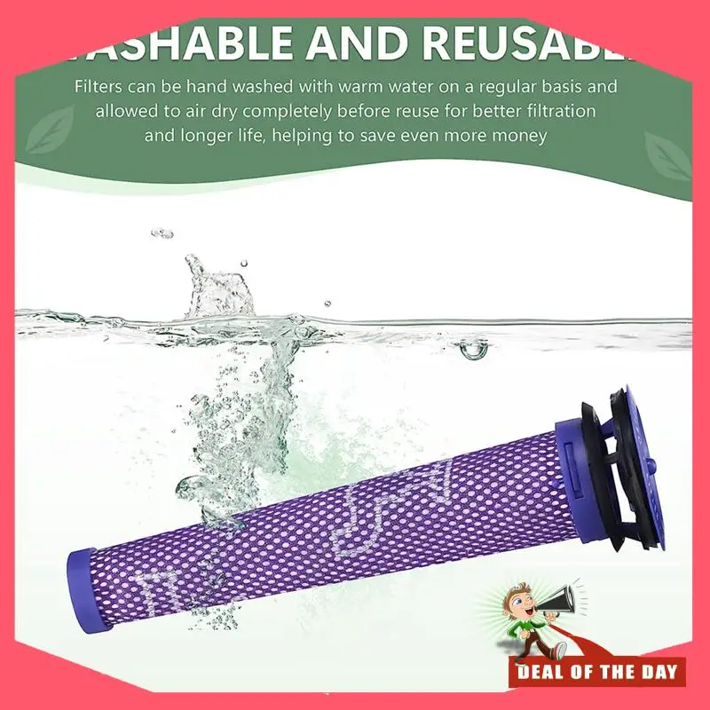 จัดส่งตลอด 24 ชั่วโมง 3 Pre & Post Filter ตัวกรองสูญญากาศเปลี่ยนชุดสําหรับ Dyson V7, V8 อุปกรณ์เสริม 965661-01 & 967478-0