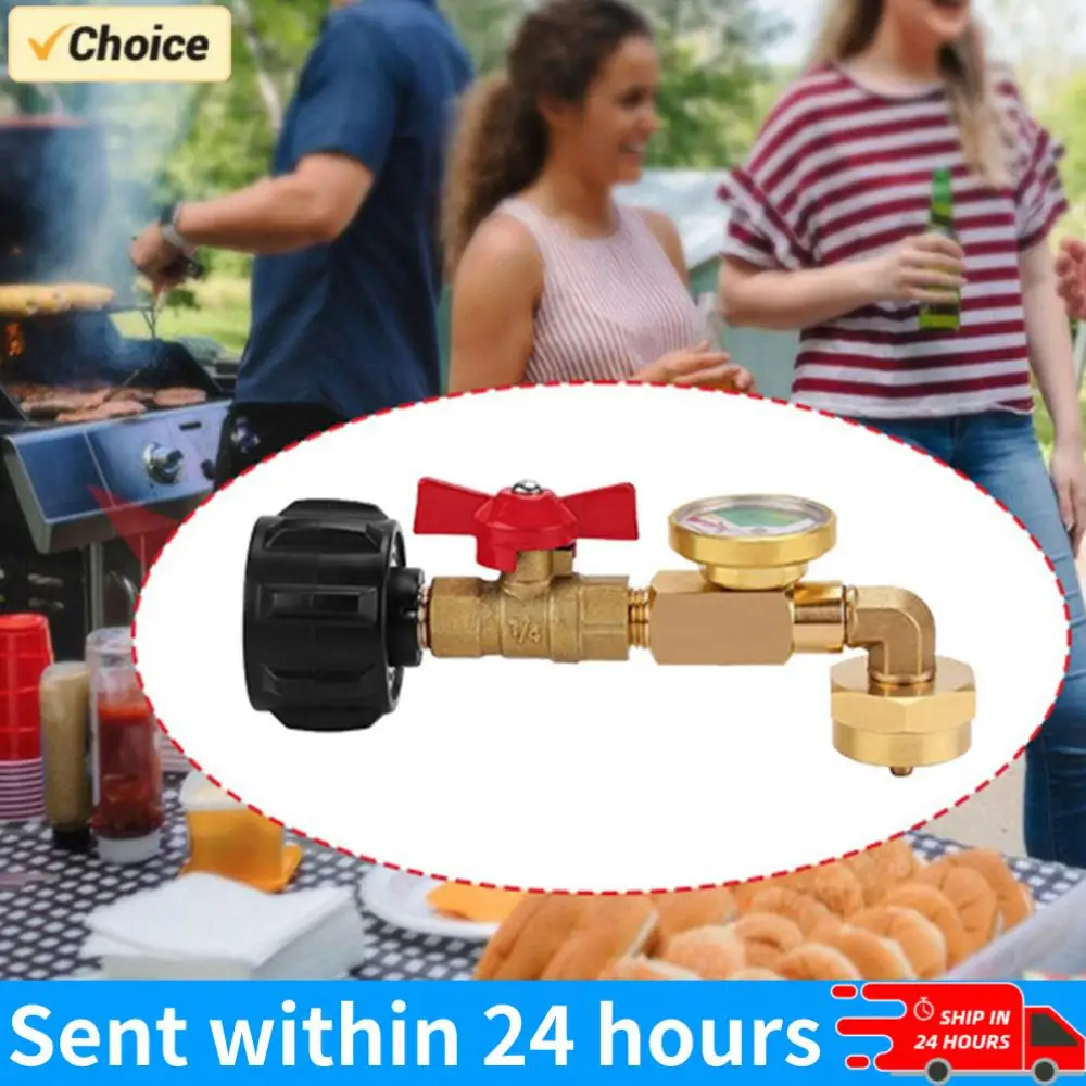 

Адаптер для заправки пропаном QCC1 с регулирующим клапаном, адаптер для заправки пропаном под давлением для кемпинговых грилей, для заправки баллонов 1 фунт (0,45 кг)