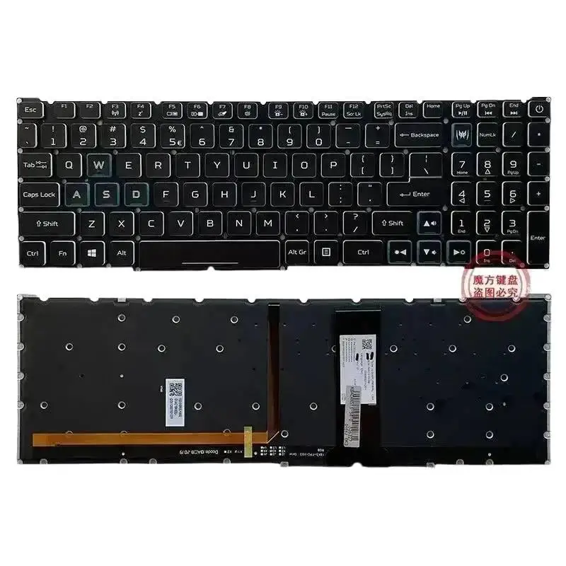 

Клавиатура с RGB-подсветкой и США для Predator Helios 300 PH315-52 PH315-53 PH317-53