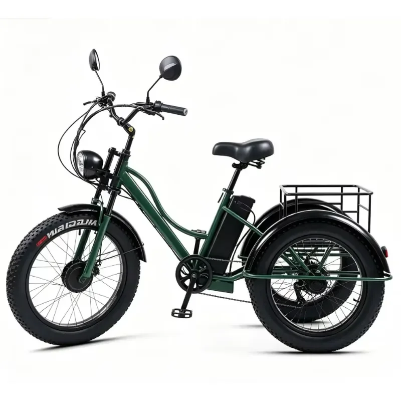 STROVAN  Lightweight Foldable 3 Wheel Mobility Tricycle Detachable Battery Prebuilt for Seniors Disabled US Local