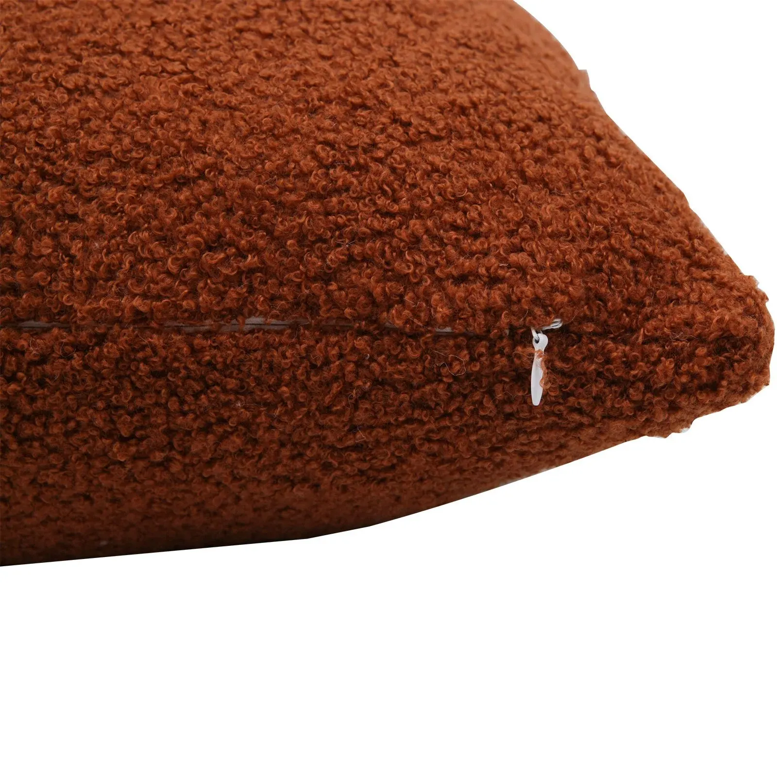 Nordic Ins Solid Color Headboard, Large Backrest, Chair, Square Pillow, Pillow Cover, Teddy Velvet Double-sided Cushion Cover