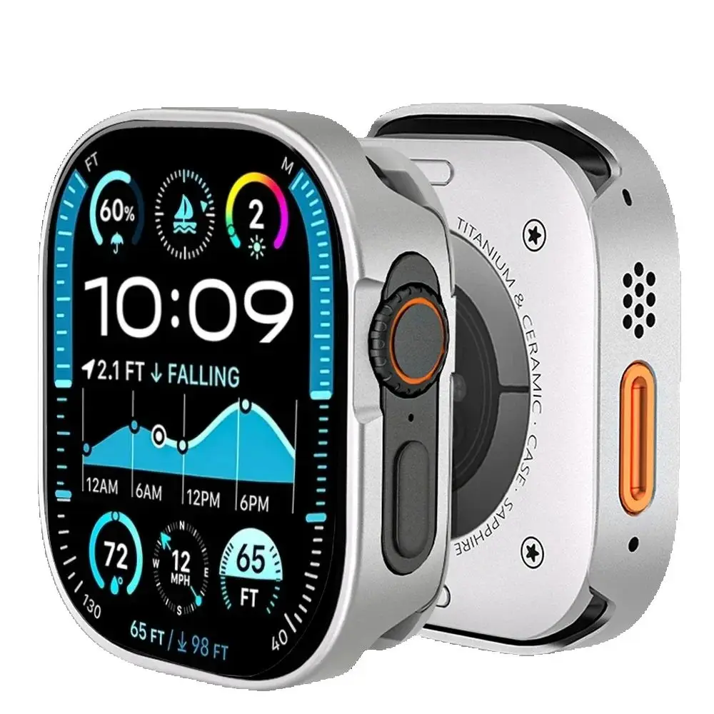 

Водонепроницаемый чехол из алюминиевого сплава для Apple Watch Ultra 2 49 мм 46 мм 45 мм 44 мм 42 мм Металлический полный охват Iwatch Series 10 9 8 7 6 SE