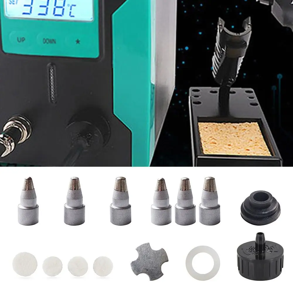 For SS-331H Electric Desoldering Station Replace Accessories Filter Tracheal Adapter Nozzle Needle Mat Spring Heating Core