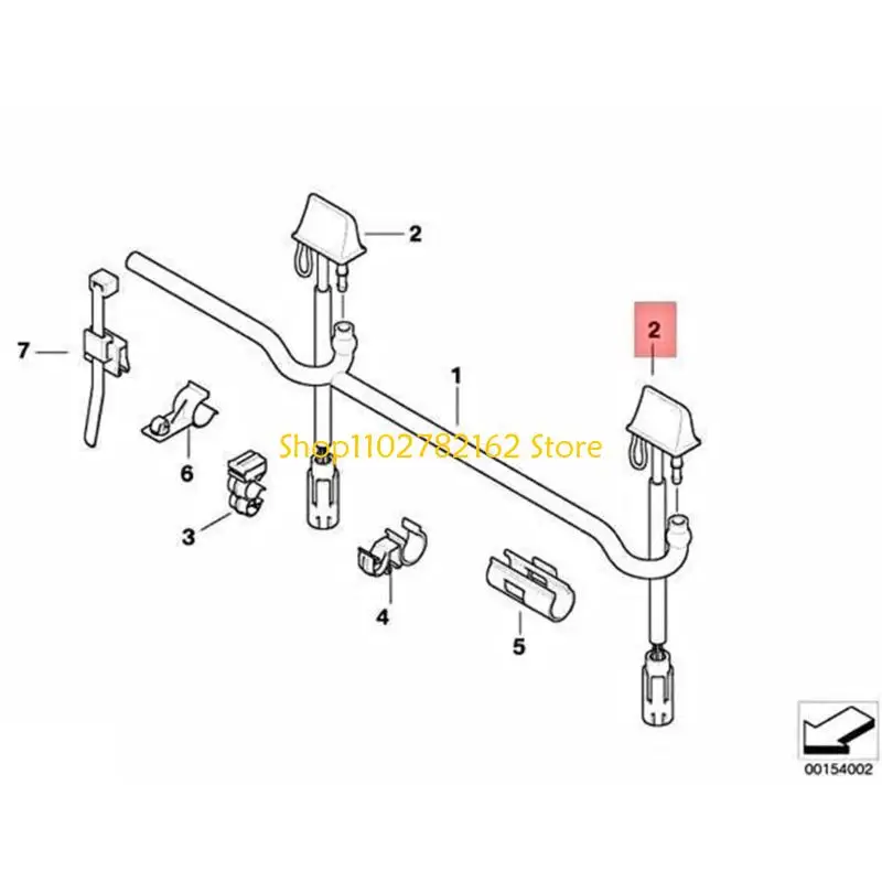 

547B Washer Nozzle 61667131299 7131299 8365385 Automotive Accessories for E90 E91