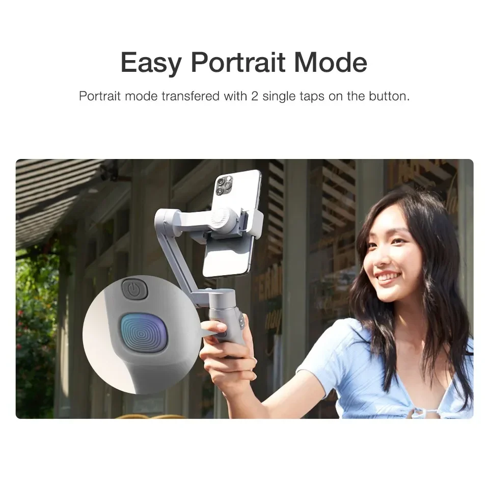 Zhiyun Smooth Q3 Smartphone Gimbal 3-Axis Handheld Stabilizer for Cell Phone iPhone 15 14 Pro Max/Xiaomi/Samsung/Huawei