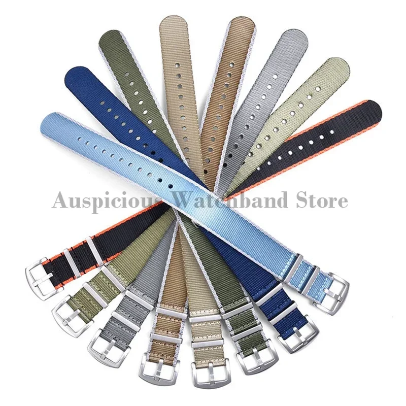 High Quality Nylon Strap for Seiko for Omega Seamaster 007 Soft Bracelet Wristband for Rolex Sport Military Watch Band 20mm 22mm