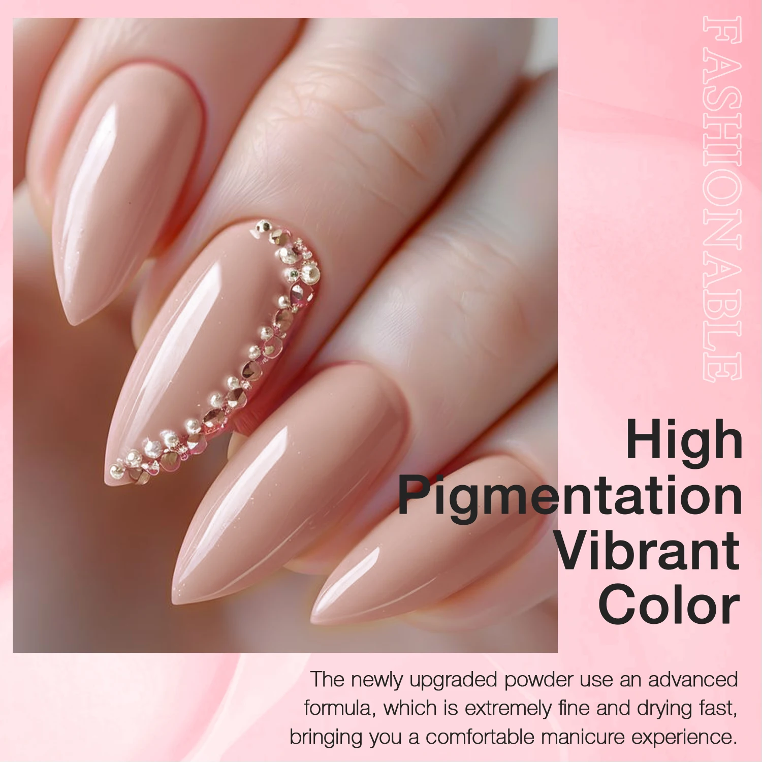 12 لونًا من مسحوق الغمس وقاعدة منشط المعطف العلوي والأدوات الأساسية للمبتدئين بتصميم فن الأظافر هدايا النساء #3