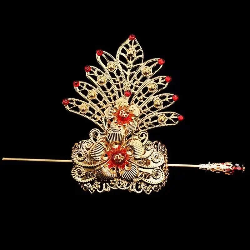 Hanfu Hair Crown Men&Women Chinese Traditional Men\'s Jewelry Headdress Cos Prop Male Vintage Topknot Crown For Men&Women