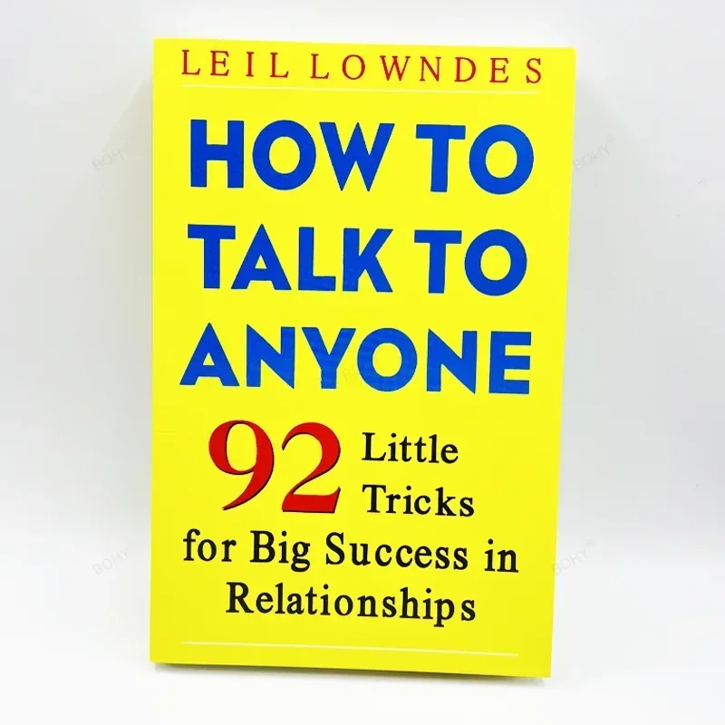 How To Talk To Anyone 92 Little Tricks for Big Success  in Relationships Book