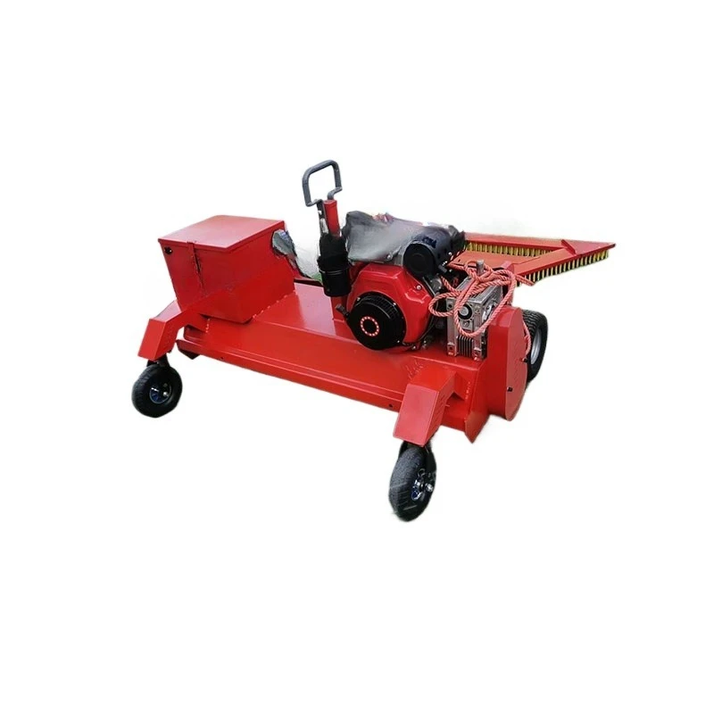 Diesel electric start lawn combing machine Small remote control lawn combing machine