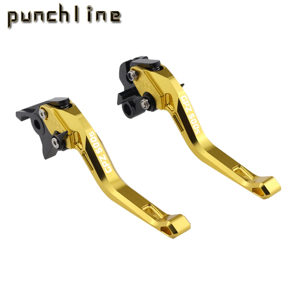 Fit For GPZ500S 1990-2009 GPZ 500 S GPZ 500S Motorcycle CNC Accessories Short Brake Clutch Levers Adjustable Handle Set