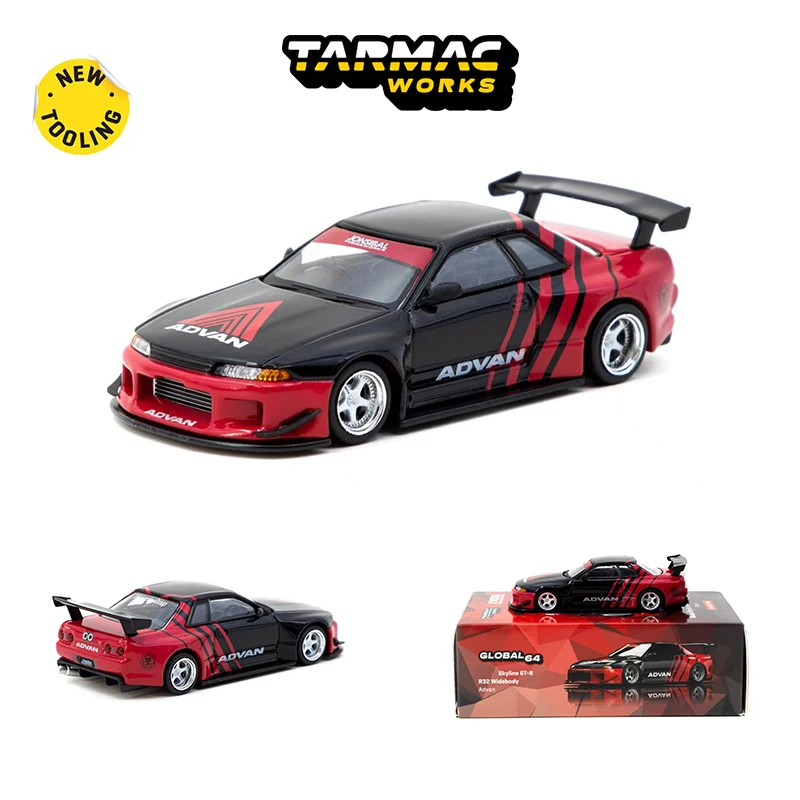 PreSale TW 1:64 Skyline GTR R32 Widebody American Exhibition Edition Diecast Car Model Collection Miniature Toy Tarmac Works