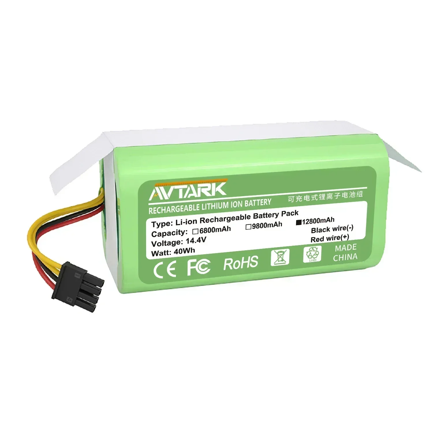 14.4V 6800mAh Lithium-ion Battery For Cecotec Conga 1290 1390 1490 1590 Robot Vacuum Cleaner Battery Gutrend Echo 520