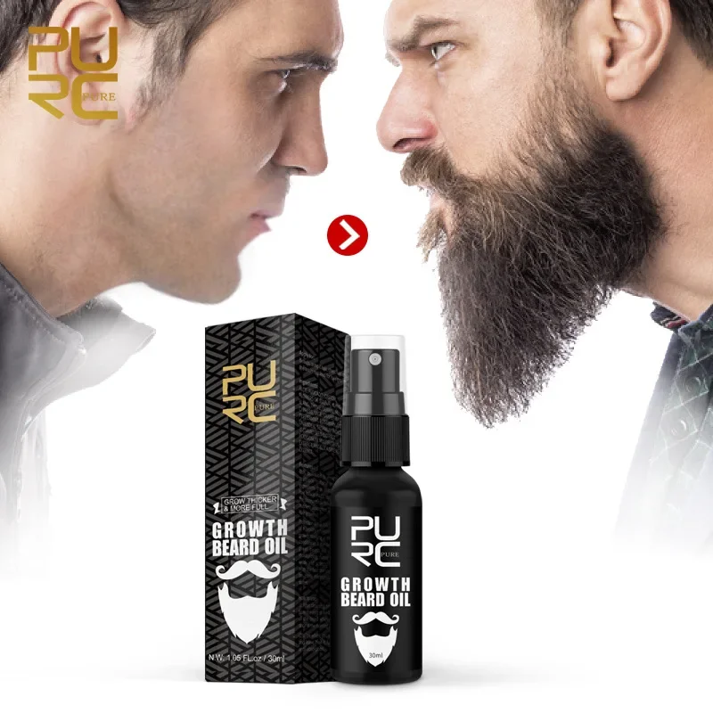 Men Beard Growth Oil Accelerate Facial Hair Thicker Grow Beard Grooming Products Nourishing Enhancer Beard Care زيت نمو اللحية