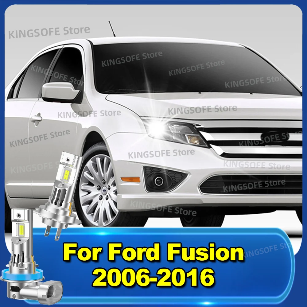 

2/4Pcs 50000LM Led Headlights Car Bulbs With Fan 6000K For Ford Fusion 2006 2016 2007 2008 2009 2010 2011 2012 2013 2014 2015