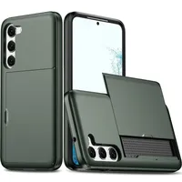 For Samsung Galaxy S25 S24 Ultra S22 Plus S23 S21 S20 FE Note 20 Wallet Cover Card Holder Slot Protective Shockproof Phone Case