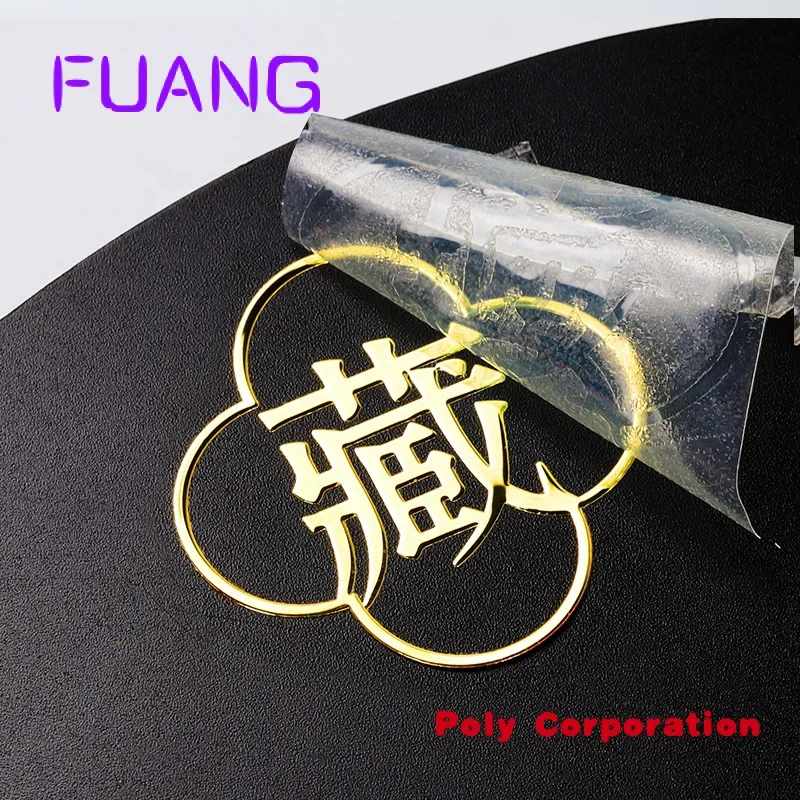 Custom Printing Vinyl Uv Transfer Sticker Transparant Logo Metalen Stickers Transfer Bronzing Hot Silver Transfer Stickers Label