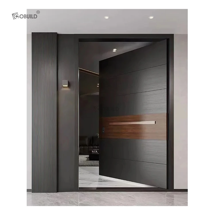 European standard outdoor main entrance door design simple wooden front door