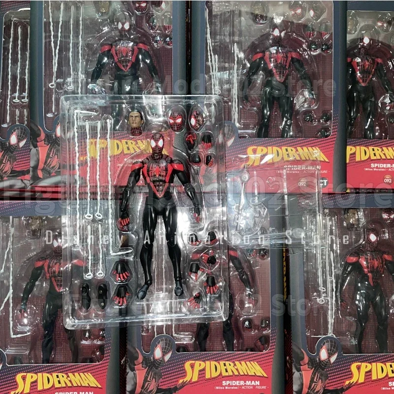 In Stock CT Toys Spider Man KO NO.092 SHF Spider Man Miles Milse Morales Venom Anime Action Figures Models Toys