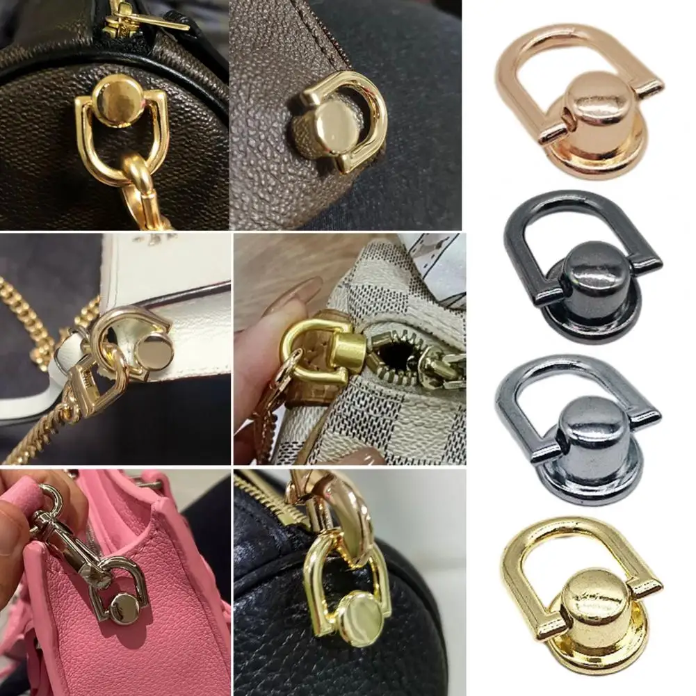 D Rings for Purse Making Diy Bag Accessories 4pcs Rotatable D Rings with Screws Purse Making Hardware Set Diy Leatherwork Craft
