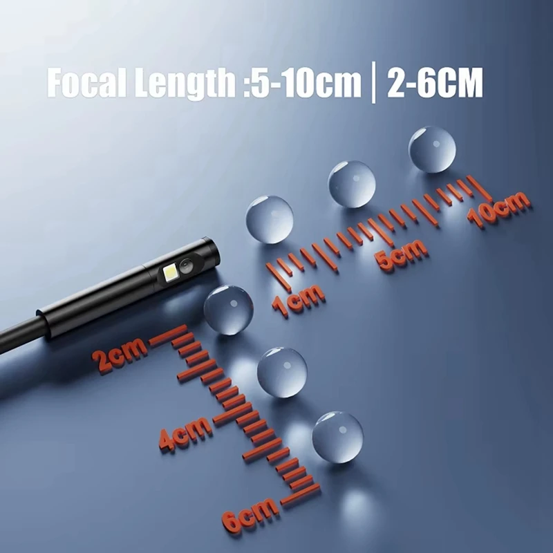 AAAN-F300 Industrial WIFI Endoscope HD1080P Dual Lens Camera 5.5MM Car Inspection Borescope IP68 Waterproof 2600Mah Leds