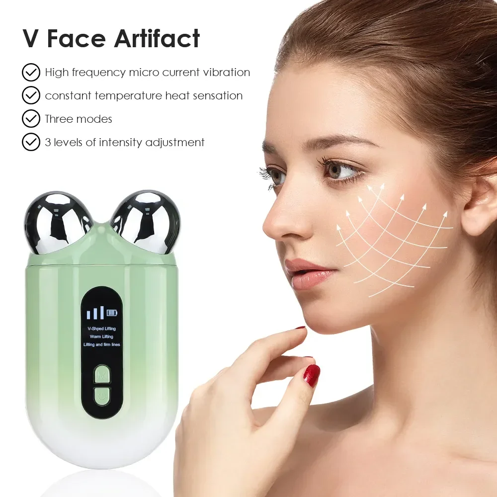 Anti-wrinkle Double Chin Remover V Line Face Microcurrent Facial Toning Beauty Device Facial EMS Lifting Face Massage