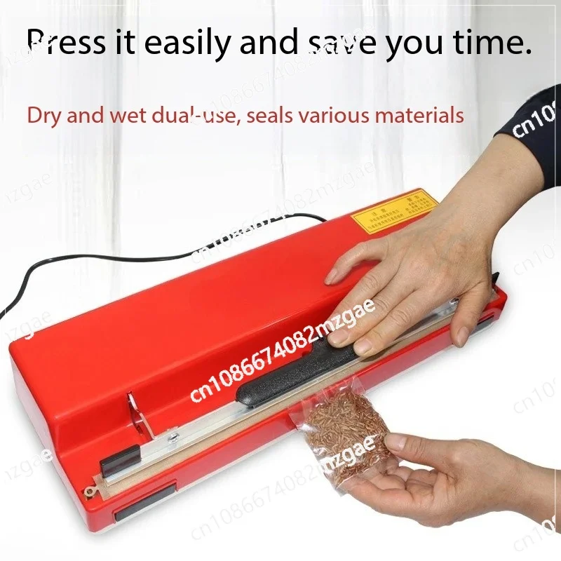 

Automatic Plastic Bag Sealer with Manual Press, Multi-Purpose for Kraft Paper and Food Packaging, Model 400 Sealing Machine