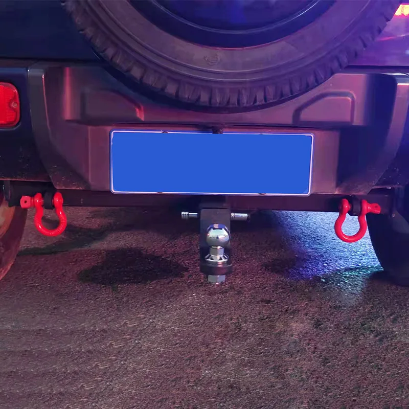 Rear Trailer Tow Hitch with D-rings Towing Bar Off-Road Accessories for Suzuki Jimny 1998-2018 JB23 JB33 JB43 Made Steel