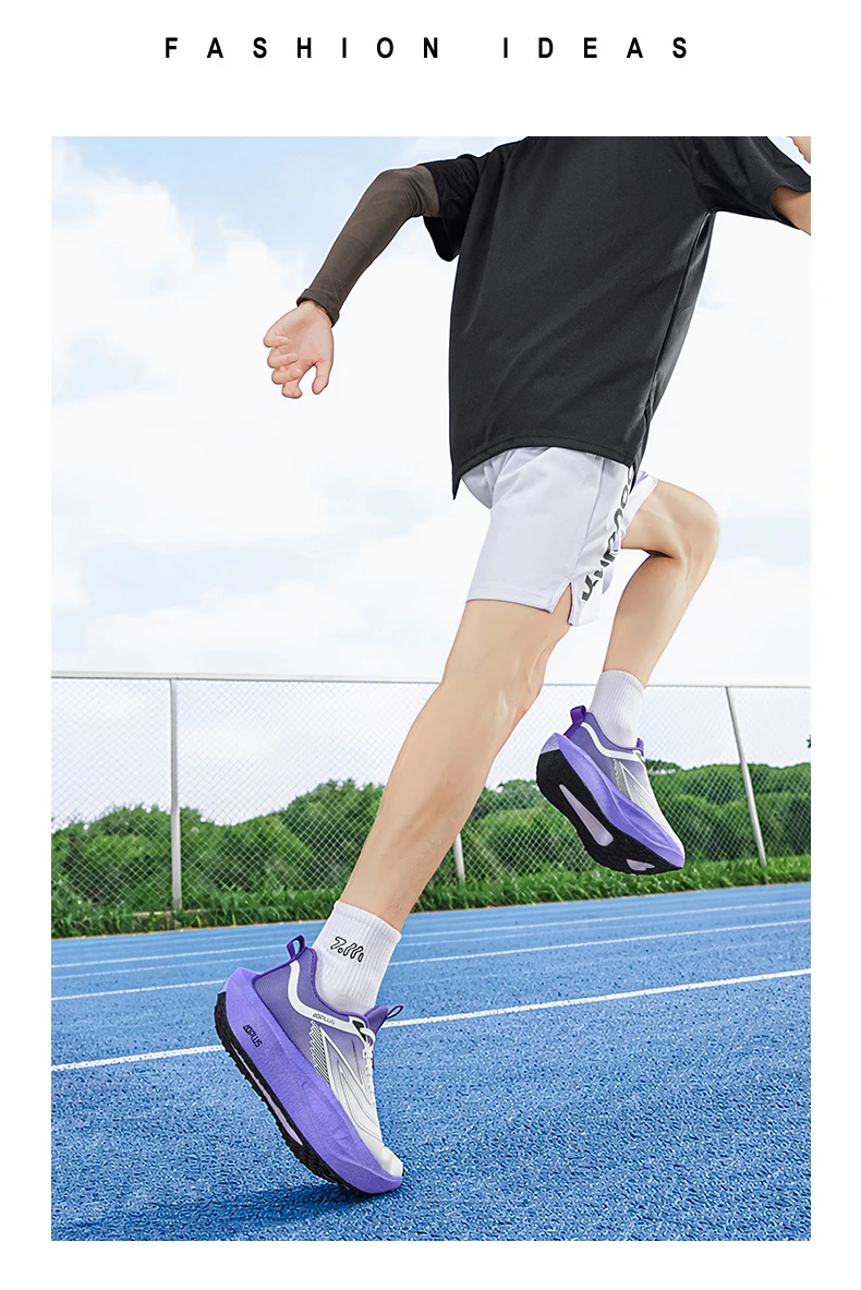 Herren Marathon-Laufschuhe mit Carbonplatte, Spezial-Sportschuhe für Outdoor, Atmungsaktiv, Leicht, Bequeme Damen-Sneaker – Detail 14