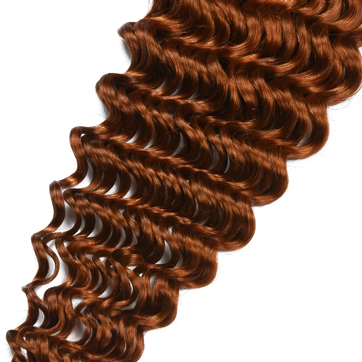 Sophie's Orange Deep Wave Human Hair Bulk Braiding Human Hair Weaves Crochet Human Hair Remy Hair Extensions 5 Bundles=100 grams