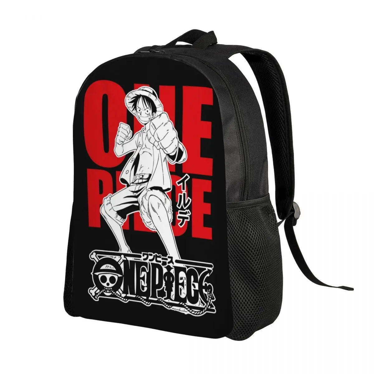 Custom Anime One Piece Backpack Women Men Casual Bookbag for College School Straw Hat Pirates Luffy Bags