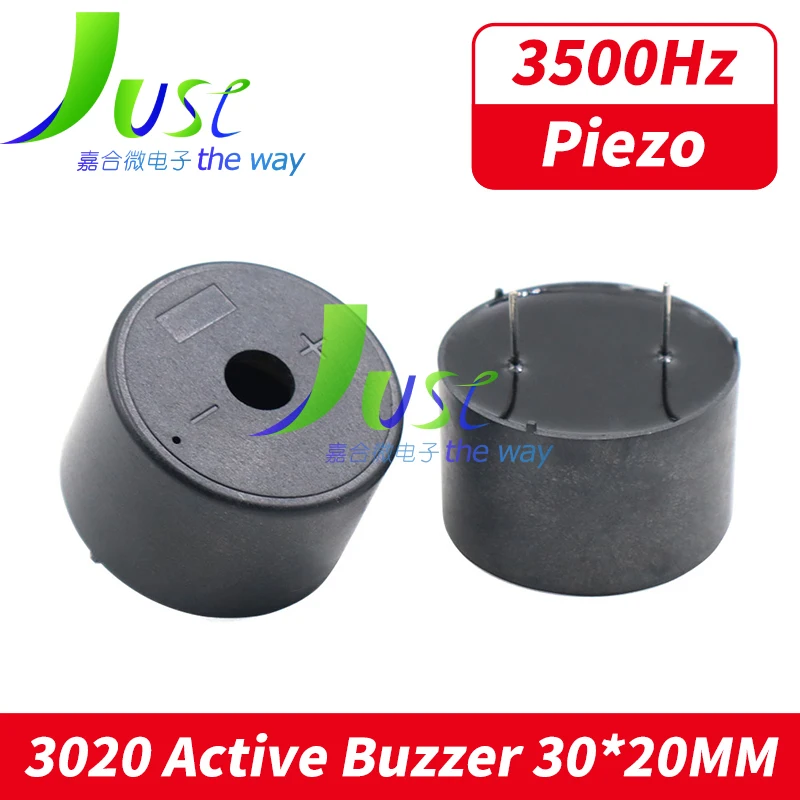 コントロールボックス用Lloudサウンドアラームブザー、ピエゾアクティブバラー、ハイデロックディア、厚さ30mm、20mm、12v、100db、3020、3個