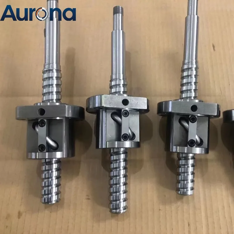 【Spare】Skylon 20 Years Customized C3 High Precision Ground External Circulation Ball Screw Double Nut DFU3210 Gcr15 32mm 10mm Pi
