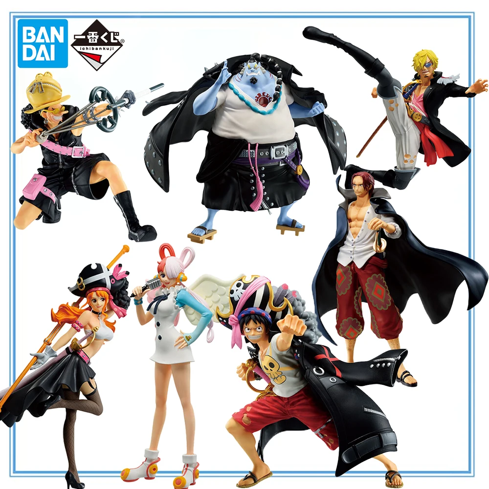 

100% Original in Stock Bandai Spirits Ichiban Kuji One Piece Akagami No Shanks Monkey D. Luffy Uta Jinbei Sanji Nami Usopp