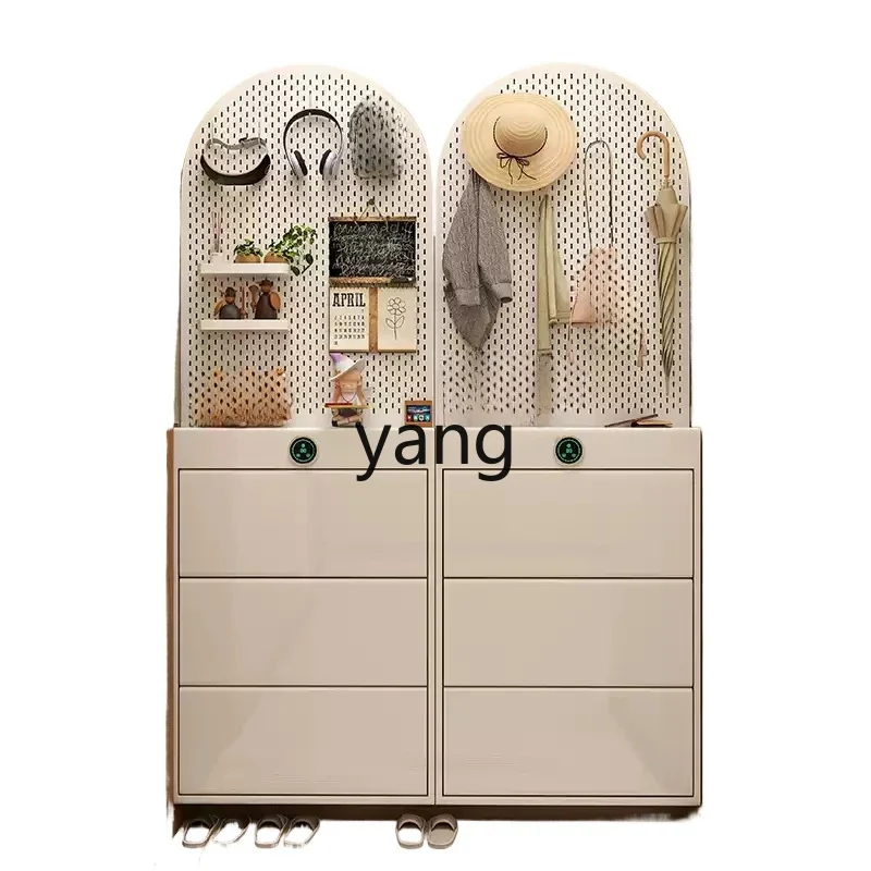 LH ultra-thin shoe cabinet, hole board, integrated storage, against the wall, home door and back entrance entrance