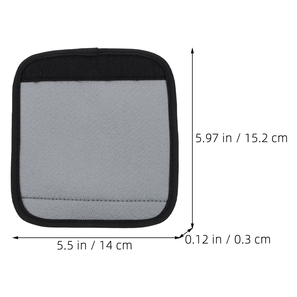 قطعتان من أغطية مقبض الأمتعة من النيوبرين لحماية مقبض حقيبة السفر المريحة وخفيفة الوزن وإكسسوارات أمتعة السفر #3