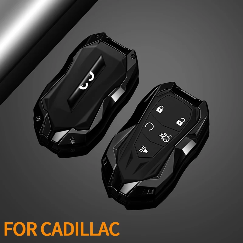 Zinc alloy Car Key Case Protector For Cadillac 2015-2019 Escalade ATS CTS CT6 XTS XT5 SRX 3 4 5 Buttons Car Case Accessories