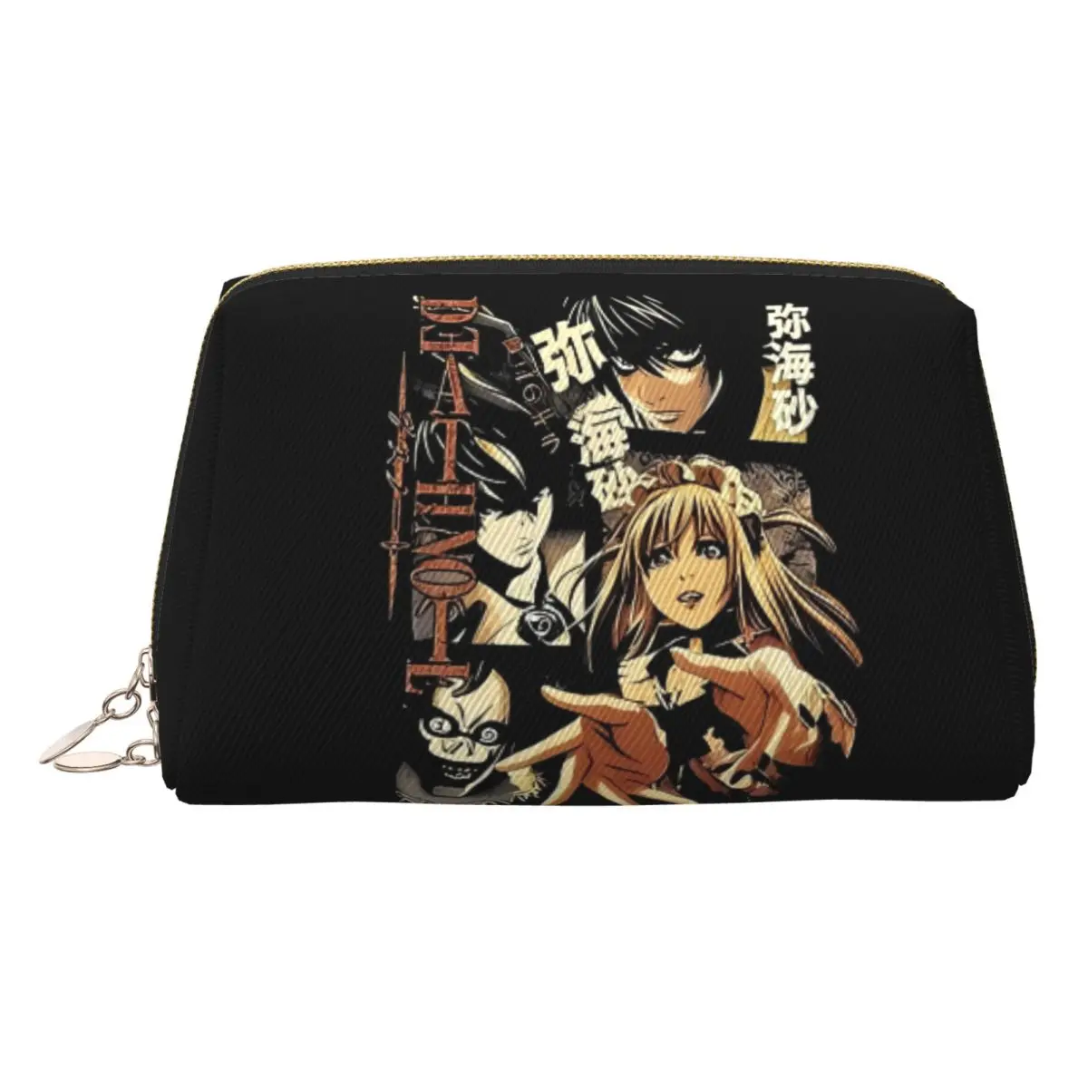 Classic Death Note Anime Women Cosmetic Bag Travel Makeup Organizer Pouch Toiletry Storage Dopp Kit Case