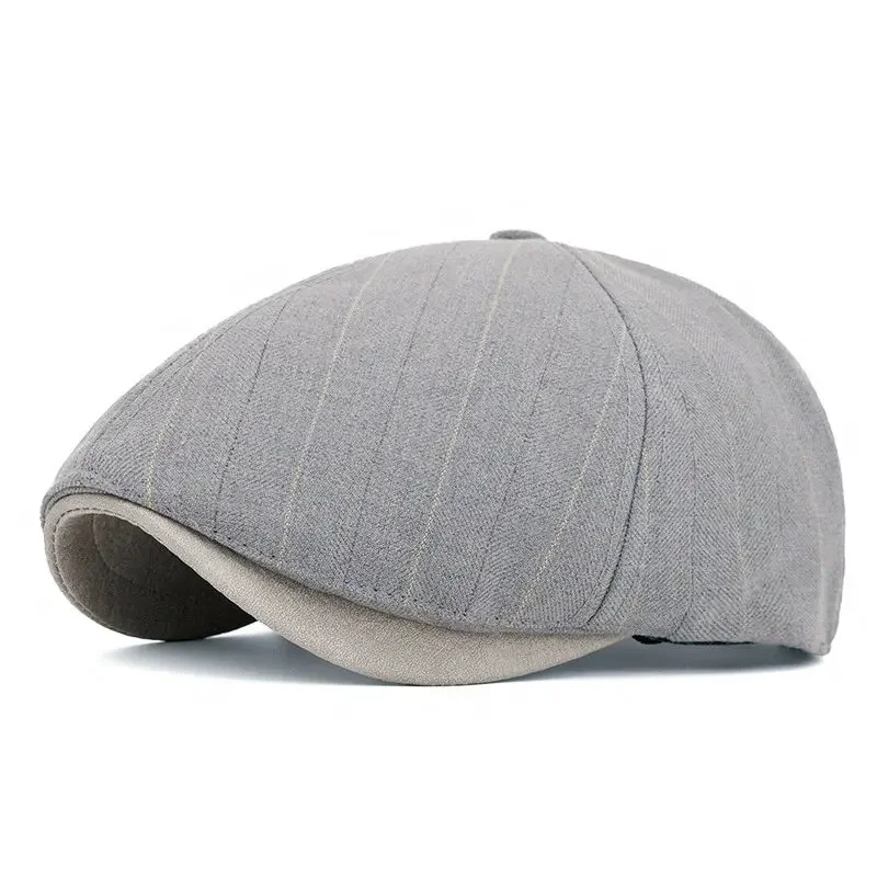 

Spring and Autumn Cotton Geometric Print Newsboy Caps Men Flat Cap Women Painter Beret Hats 107