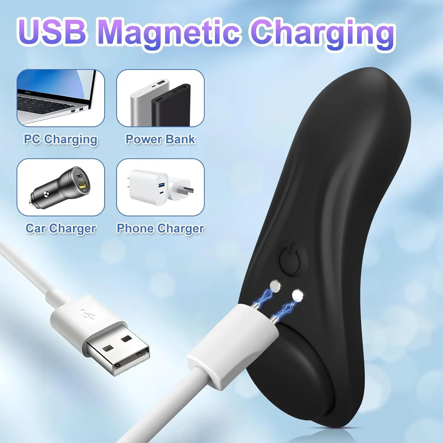 Wearable Panty Vibrator, 0.09 LB Ultra-Light Butterfly Clitoral Vibrator with Magnetic Closure, APP Remote Control Vibrating Pa