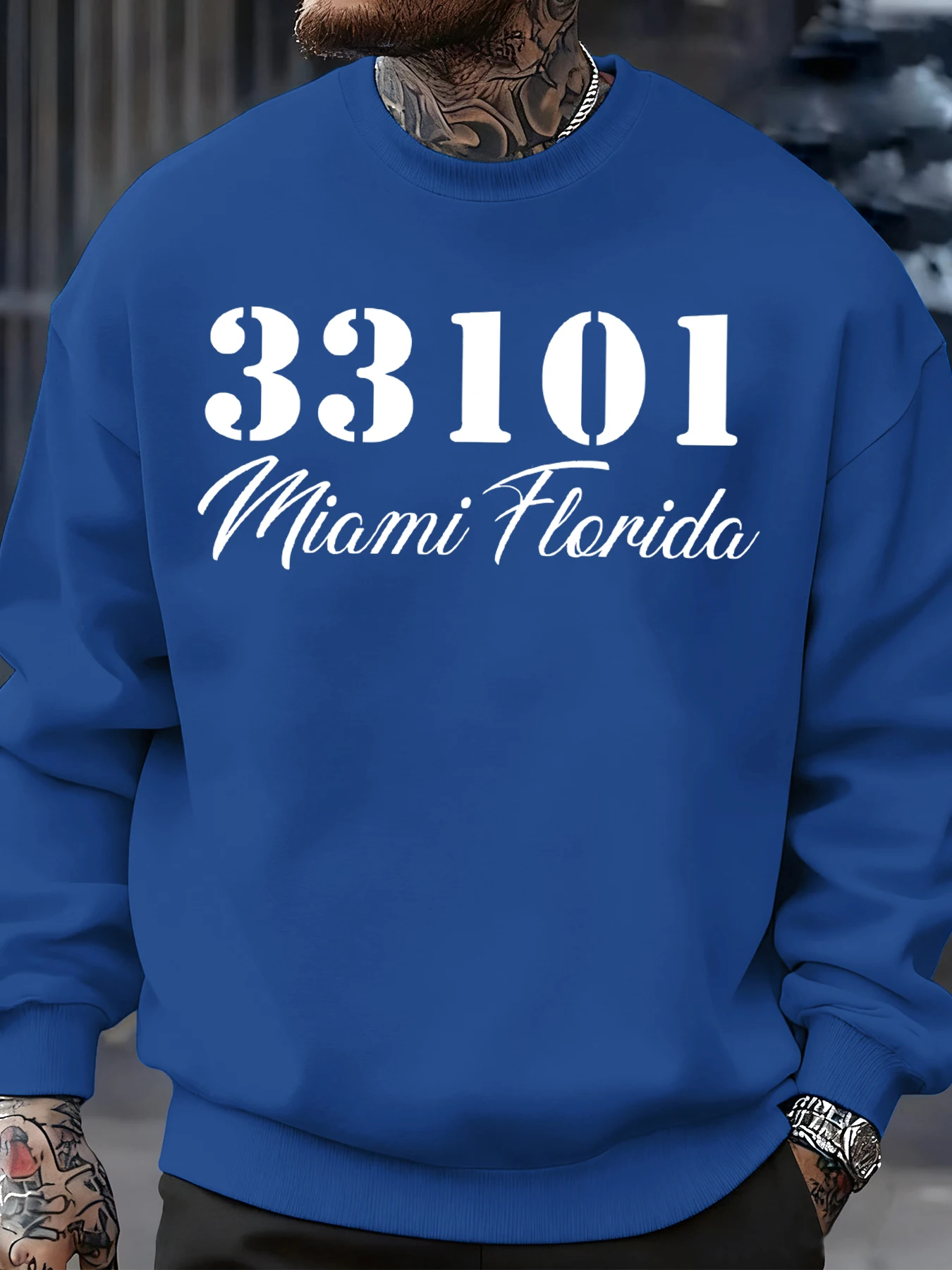 33101 ميامي فلوريدا طباعة الخريف الرجال بلوزات الشارع الهيب هوب البلوز الصوف ملابس عصرية ملابس رياضية لينة غير رسمية