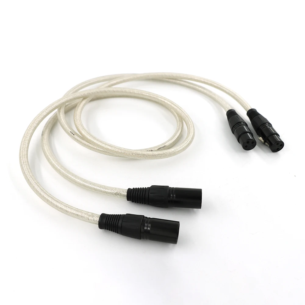 A pair a26 Signature OCC Pure Copperr Silver Plated HifiRCA/ XLR Audio Interconnect Cable XLR Audio Video Cable