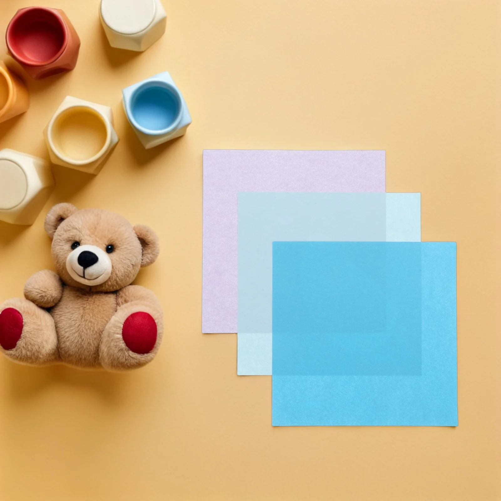 600 قطعة من ورق اوريغامي على الوجهين، أوراق قابلة للطي ملونة 15 سم، مشغولات ورقية مربعة للمشروعات الإبداعية