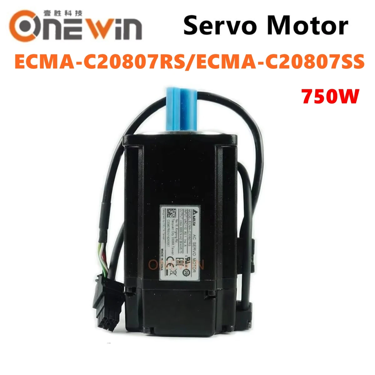 Servomotor Delta 750W 220V AC 2.39NM 3000rpm 17bit ECMA-C20807RS ECMA-C20807SS