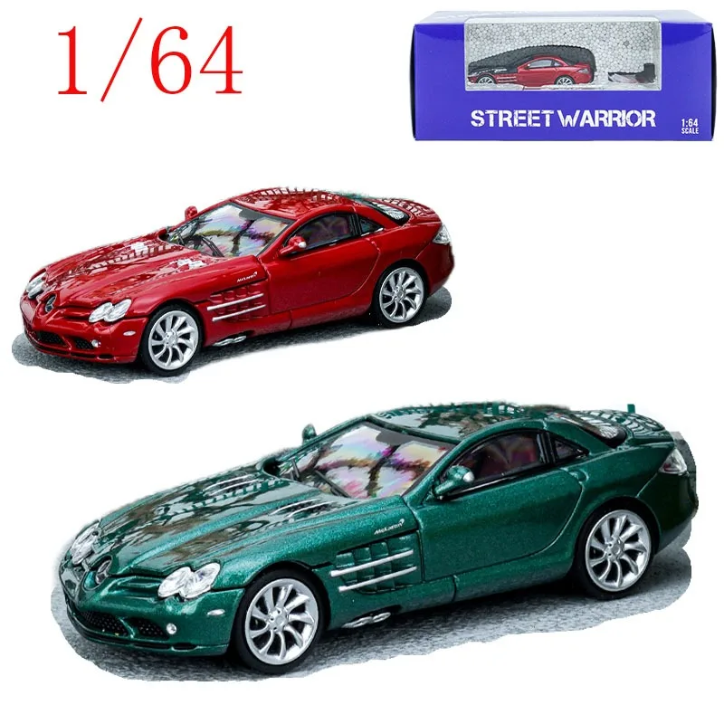 

SW Street Weapon Diecast 1/64 Scale Mercedes-Benz SLR McLaren Open-cover Alloy Car Model Toys for Boys Gift