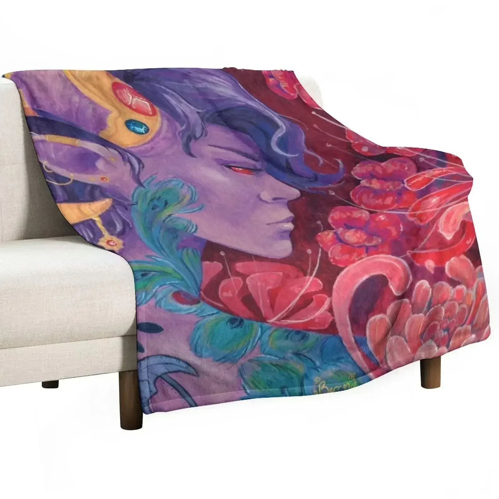 Mollymauk Tealeaf - Eyes Never Shut Throw Blanket Stuffeds Beautifuls Blankets