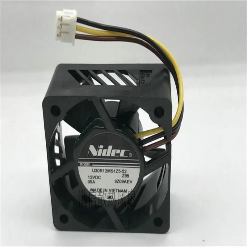 

Original 3015 U30R12MS1Z5-52 12V 0.05A 3CM three-wire silent fan